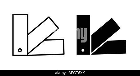 Swatchbook Icon Vektor, Symbol, Logo Illustrationen Stock Vektor