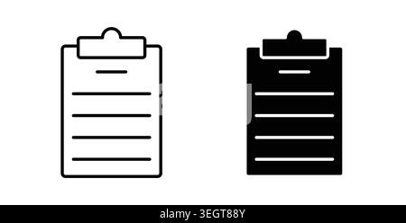 Clipboard-Symbol Vektorgrafiken Stock Vektor