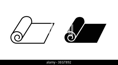 Baufilm Roll Icon Vektor Kunst Illustrationen Stock Vektor