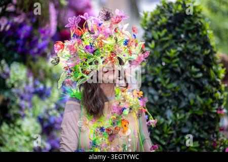 Die Kings Road während der Chelsea Blumenshow. Stockfoto
