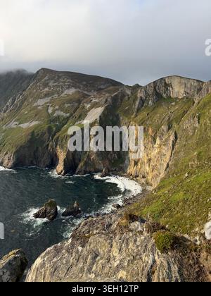 Cliffs of Moher von oben, County Donegal, Irland Stockfoto