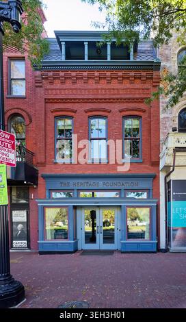 Heritage Foundation Capitol Hill Office (1887), ein restauriertes viktorianisches Geschäftsgebäude an der Pennsylvania Avenue SE. Washington, D.C. Stockfoto