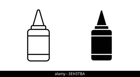 Symbol für Klebesymbol. Illustration des abgewickelten Vektors Stock Vektor