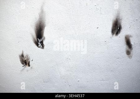 Grunge-Textur mit verbrannten Flecken Stockfoto