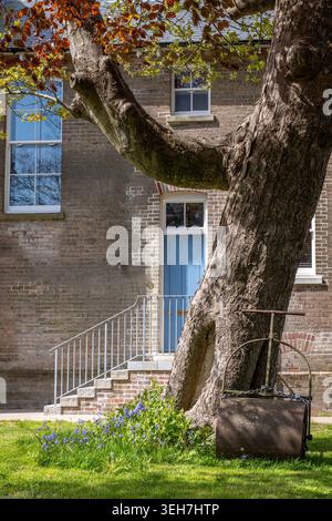 Hinterer Eingang des georgianischen Hauses Stockfoto
