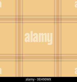 Revival-Tartan-Hintergrundstruktur, nahtloses Besatz-Muster. Ethnicity Check-Vektor-Plaid-Textil in Orange und Bernstein Farbpalette. Stock Vektor
