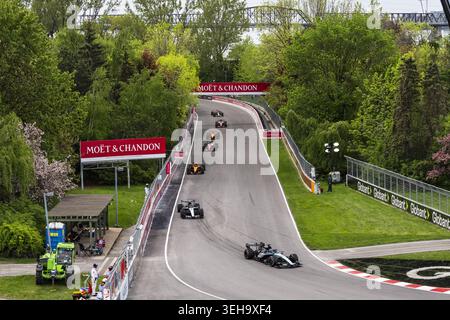 IPA85006305 – Start, Abfahrt, Sprintrennen, während des Formel 1 Grand Prix du Canada 2026, 5. Runde der Formel 1 Weltmeisterschaft 2026 vom 22. Bis 24. Mai 2026 auf dem Circuit Gilles Villeneuve in Montreal, Kanada Stockfoto
