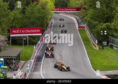 IPA85006372 – Start, Abfahrt, Sprintrennen, während des Formel 1 Grand Prix du Canada 2026, 5. Runde der Formel 1 Weltmeisterschaft 2026 vom 22. Bis 24. Mai 2026 auf dem Circuit Gilles Villeneuve in Montreal, Kanada Stockfoto