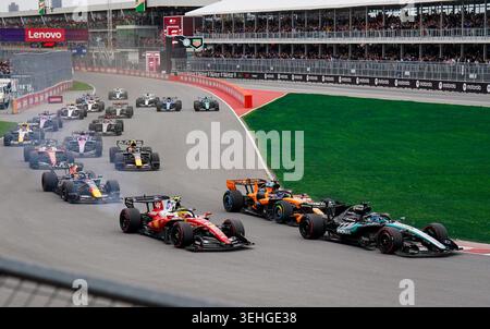 Montreal, Kanada. Mai 2026. Das Rennen startet während des Formel 1 Lenovo Canadian Grand Prix 2026, 5. Runde der Formel 1 Weltmeisterschaft 2026 vom 22. Bis 24. Mai 2026 auf dem Circuit Gilles Villeneuve, Montreal, Kanada Credit: Robbie Hoad/Every Second Media Credit: Every Second Media/Alamy Live News Stockfoto