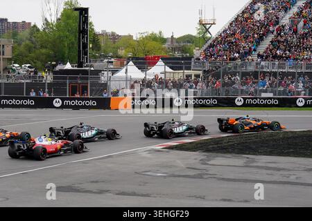 Montreal, Kanada. Mai 2026. Das Rennen startet während des Formel 1 Lenovo Canadian Grand Prix 2026, 5. Runde der Formel 1 Weltmeisterschaft 2026 vom 22. Bis 24. Mai 2026 auf dem Circuit Gilles Villeneuve, Montreal, Kanada Credit: Robbie Hoad/Every Second Media Credit: Every Second Media/Alamy Live News Stockfoto