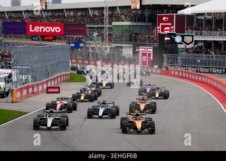 Montreal, Kanada. Mai 2026. Das Rennen startet während des Formel 1 Lenovo Canadian Grand Prix 2026, 5. Runde der Formel 1 Weltmeisterschaft 2026 vom 22. Bis 24. Mai 2026 auf dem Circuit Gilles Villeneuve, Montreal, Kanada Credit: Robbie Hoad/Every Second Media Credit: Every Second Media/Alamy Live News Stockfoto