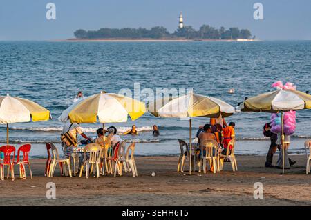 Leute am Veracruz Beach. Mexiko Stockfoto
