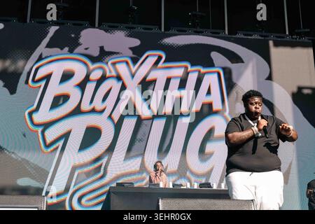 Napa, Usa. Mai 2026. BigXThaPlug tritt am 24. Mai 2026 im BottleRock 2026 auf der Napa Valley Expo in Napa CA auf. Foto: Paige Erlandson/imageSPACE/SIPA USA Credit: SIPA USA/Alamy Live News Stockfoto