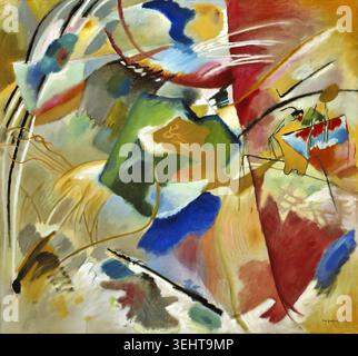 Wassily Kandinsky, Malerei mit grünem Zentrum, 1913 Stockfoto