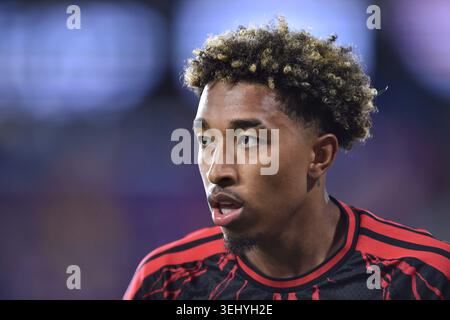 New York Red Bulls Mittelfeldspieler ADRI MEHMETI (15) in Aktion im Sports Illustrated Stadium in Harrison New Jersey New York City FC spielt mit der New York Re Stockfoto