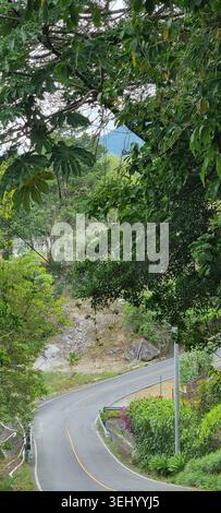 Steile Bergstraße, Boquete Panama Stockfoto