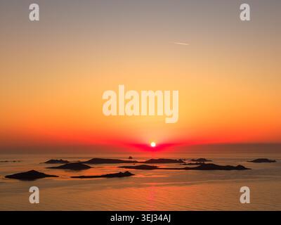 Sunrise Isles of Scilly Stockfoto