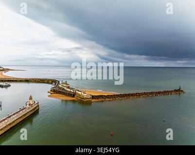 Hafen von Ramsgate von einer Drohne, Ramsgate, Südostengland Stockfoto