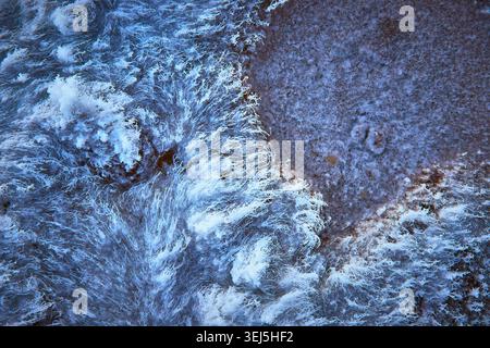 Luftsalzkristall-Muster und Mineraltexturen im Death Valley Basin Stockfoto