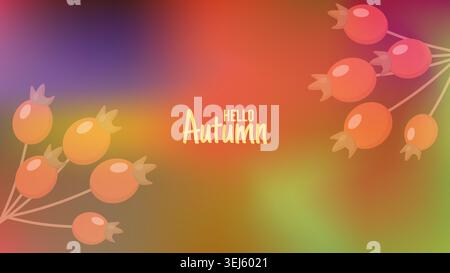 Abstrakter herbstlicher Mesh-Hintergrund mit farbenfrohen Verlaufselementen und glatter Textur. Für Branding-Werbung, Webdesign-Banner und Marketingmaterial. Vektorabbildung. Stock Vektor