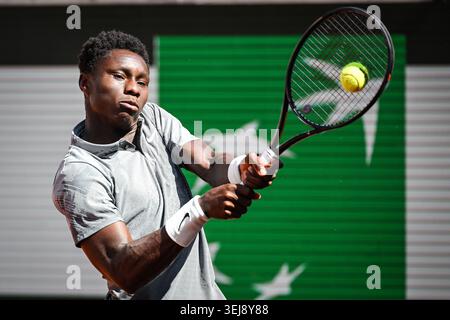 IPA85133752 - Moise KOUAME (Frankreich) am fünften Tag der Roland-Garros 2026, French Open, Grand Slam Tennis Turnier am 28. Mai 2026 im Roland-Garros Stadion in Paris Stockfoto