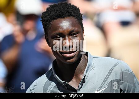IPA85133755 - Moise KOUAME (Frankreich) am fünften Tag der Roland-Garros 2026, French Open, Grand Slam Tennis Turnier am 28. Mai 2026 im Roland-Garros Stadion in Paris Stockfoto