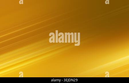 Dynamischer abstrakter Hintergrund in Gold und Gelb mit diagonalen Bewegungsunschärfen, die ein Gefühl schneller Bewegung und Energie erzeugen Stockfoto