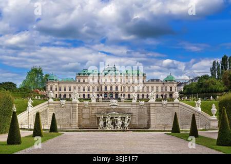 Oberes Schloss Belvedere, Wien, Österreich Stockfoto