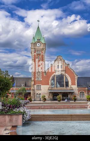Der Gare de Colmar ist ein Bahnhof in Colmar im Elsass Stockfoto