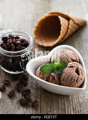 Kaffee-Eis Stockfoto