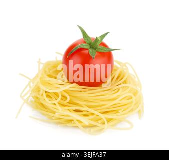 Italienische Pasta und Cherry Tomaten Stockfoto