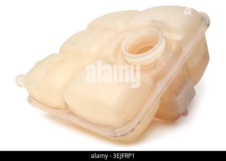 Alter Kühlmittelausgleichsbehälter Stockfoto