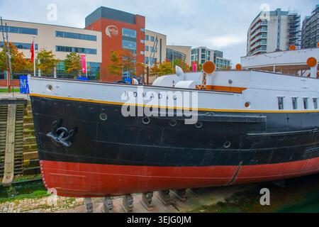 SS-Nomadenschiff im Titanic Museum im Titanic Quarter, Belfast, Nordirland, Großbritannien. Stockfoto