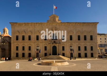 Malta - Valletta, Castile Inn Stockfoto