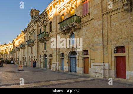 Malta - Valletta, Valletta Waterfront Stockfoto