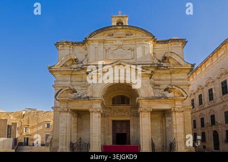 Malta - Valletta, Kirche St. Katharina von Italien Stockfoto