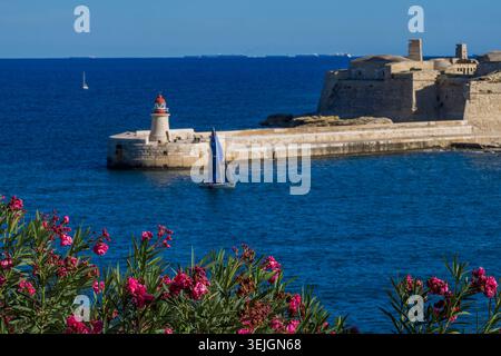 Malta - Valletta, Fort Ricasoli Stockfoto