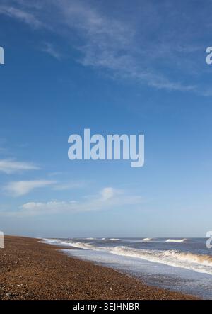 Cley Beach, Cley, Norfolk, England Großbritannien Stockfoto