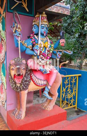 Hindu-Tempel, Mandir de Medines, Flic en FLAC, Indischer Ozean, Insel, Mauritius, Afrika Stockfoto