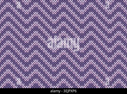Nahtlose Strickmuster. Geometrisches Strickgarnmuster zum Umwickeln. Farbenfrohe Baumwoll-Textil- und Seidenmuster für Hintergrund und Tapeten. Stockfoto