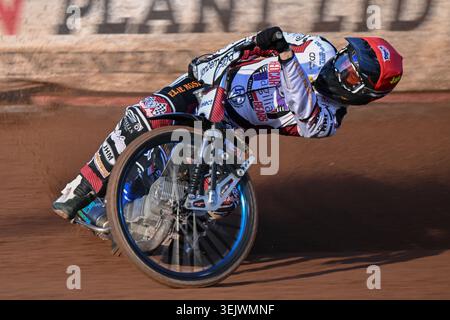 Jake Allen von Redcar Bears tritt am Freitag, den 29. Mai 2026, in der ECCO Arena, Middlesbrough, beim vierten Cab Direct Championship-Spiel zwischen Redcar Bears und Scunthorpe Scorpions vor. (Foto: Trevor Wilkinson | MI News) Credit: MI News & Sport /Alamy Live News Stockfoto