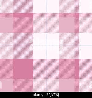 Nahtloses Karo-Schottenmuster aus Tracery, ruhiger Stoff-Muster-Hintergrund. New york Textil Vektor Textur Check in Schnee und helle Farben Palette. Stock Vektor