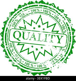 Grunge Stempel 100 % Qualität, Element für Design, Vektor-illustration Stock Vektor