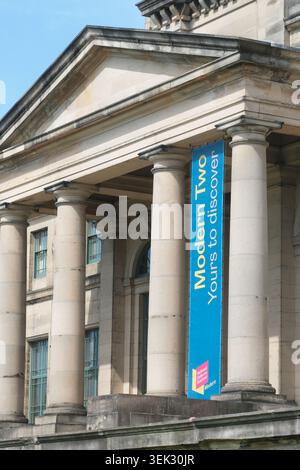Modern Two, Scottish National Gallery of Modern Art, Edinburgh Schottland - der Haupteingang der Galerie für moderne Kunst Stockfoto