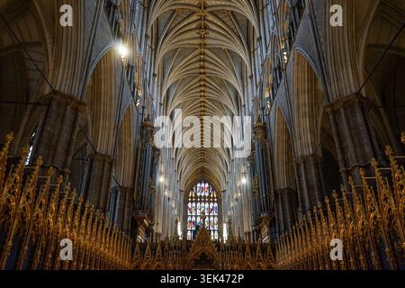 Westminster Abbey, London, Vereinigtes Königreich Stockfoto