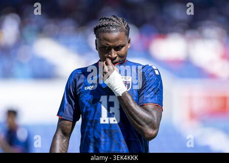 Lissabon, Portugal. 31. Mai 2026. Sidny Lopes Cabral Gesten während des internationalen Freundschaftsspiels zwischen Kap Verde und Serbien im Estádio do Restelo am 31. Mai 2026 (Foto: Joao Bravo/Sports Press Photo) Credit: SPP Sport Press Photo. /Alamy Live News Stockfoto