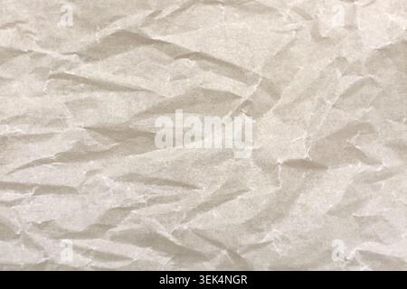 Textur von zerknittertem Papier als Hintergrund Stockfoto