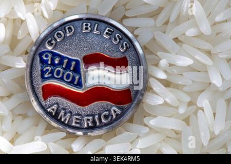 Anstecknadel zum Gedenken an die Attentate vom 11. September 2001, 2026, USA Stockfoto