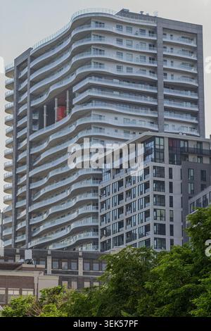 Le Peterson Apartmentkomplex in Montreal, Kanada Stockfoto
