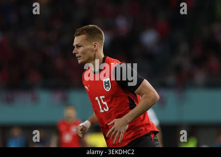 WIEN, ÖSTERREICH - 1. JUNI: Philipp Lienhart von Österreich während des Freundschaftsspiels zwischen Österreich und Tunesien im Ernst Happel Stadion am 1. Juni 2026 in Wien. 260601 SEPA 07 083 Stockfoto